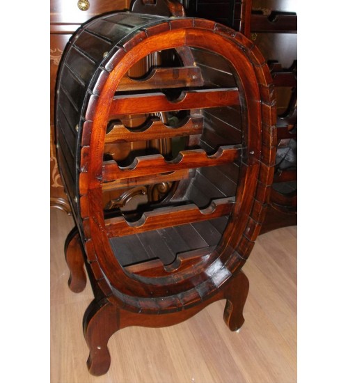 MK-WN04. William wine cabinet. Винная стойка (массив красного дерева), цвет:  Antique (вишня)  